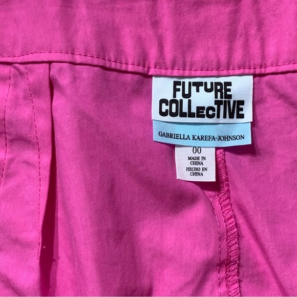 Women's High-Rise Cargo Mini Skirt Future Collective Pink Size 00 - Picture 5 of 7